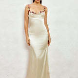 Fiorella Satin Haljina | Maxikleid