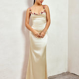 Fiorella Satin Haljina | Maxikleid