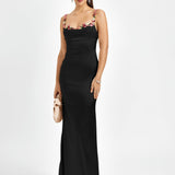 Fiorella Satin Haljina | Maxikleid