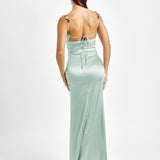 Fiorella Satin Haljina | Maxikleid