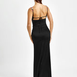 Fiorella Satin Haljina | Maxikleid