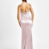 Fiorella Satin Haljina | Maxikleid