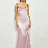 Fiorella Satin Haljina | Maxikleid