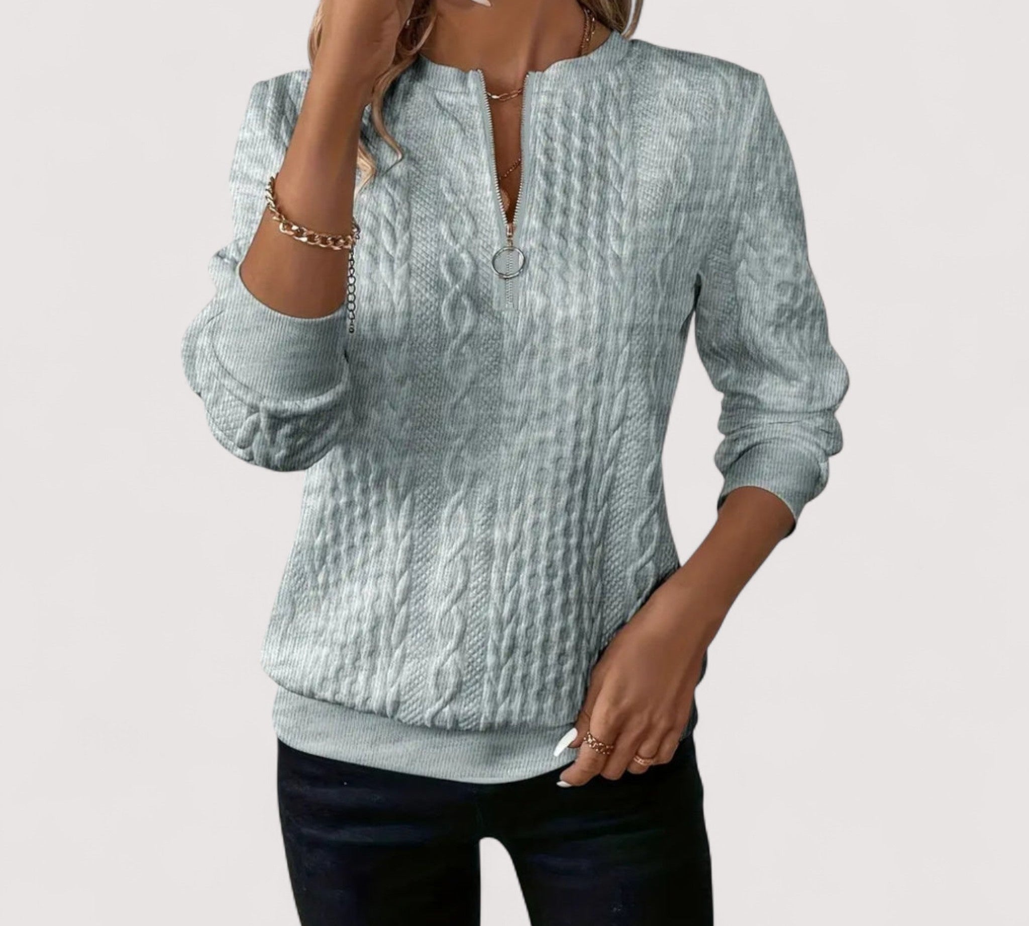 Birgit™ | Elegantni pleteni pulover