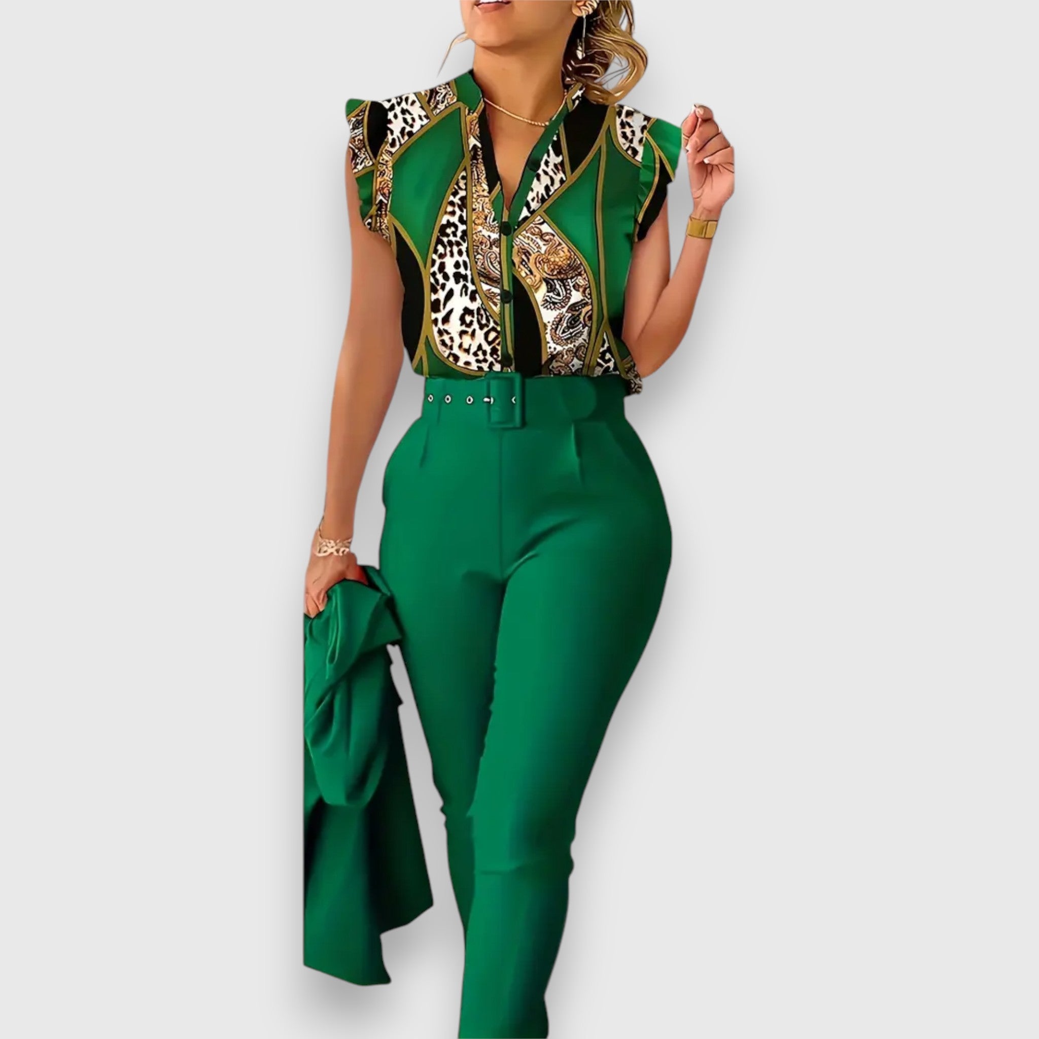 Set od Dva Dijela s modernim leopardskim uzorkom