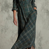 Dakota - Plaid Maksi košulja-haljina