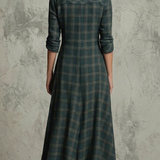 Dakota - Plaid Maksi košulja-haljina