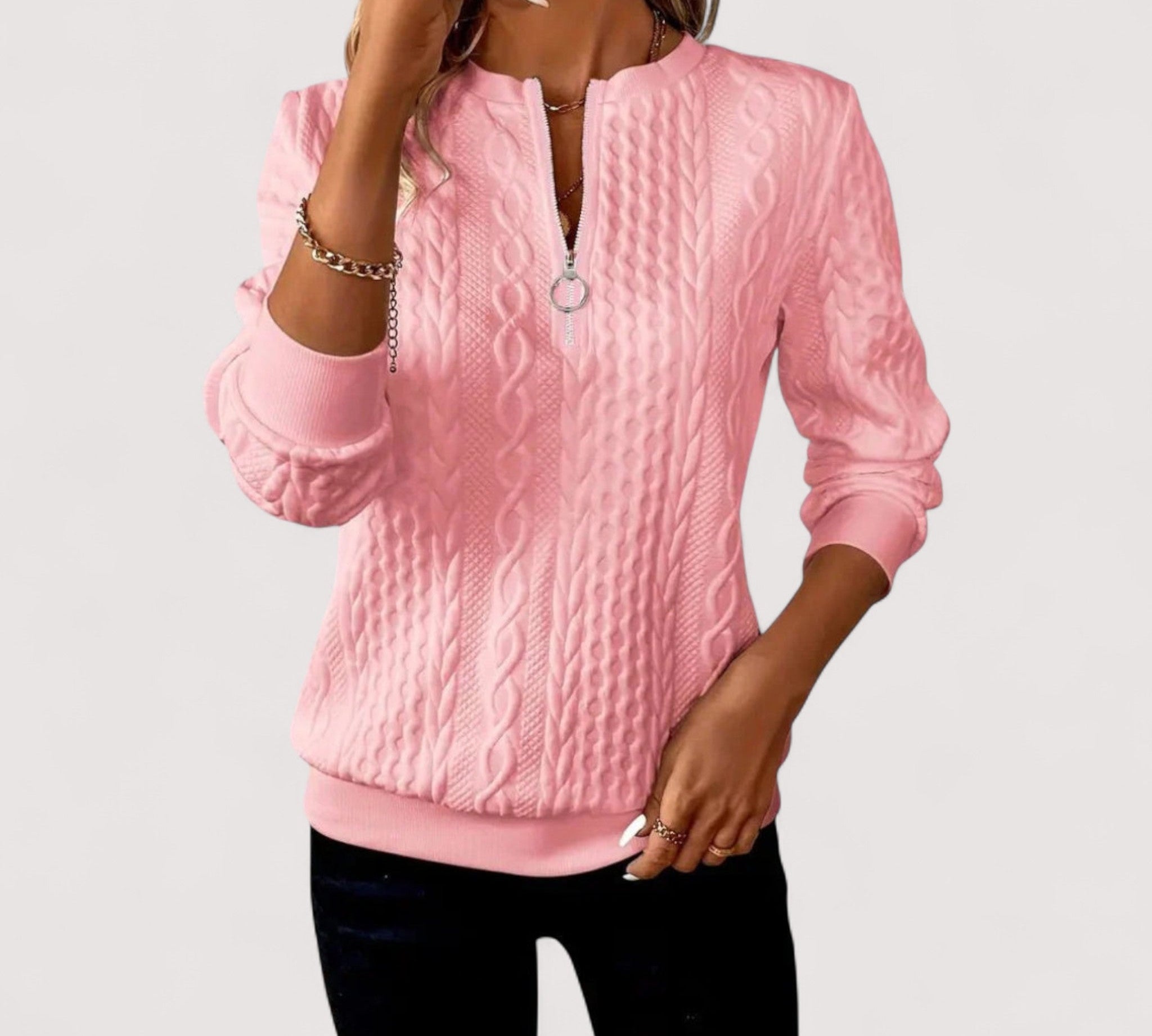 Birgit™ | Elegantni pleteni pulover