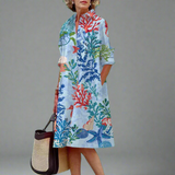 Ručno izrađeno srednje dugacko haljina s pufama