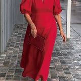 Juliana – Elegantna S puf rukavima Haljina