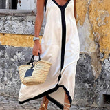 Nancy | Otok stil Lavechic Colorblock Midi haljina Izgled