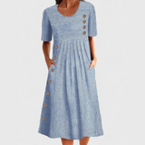 Jarna | Midi Prugasta Haljina
