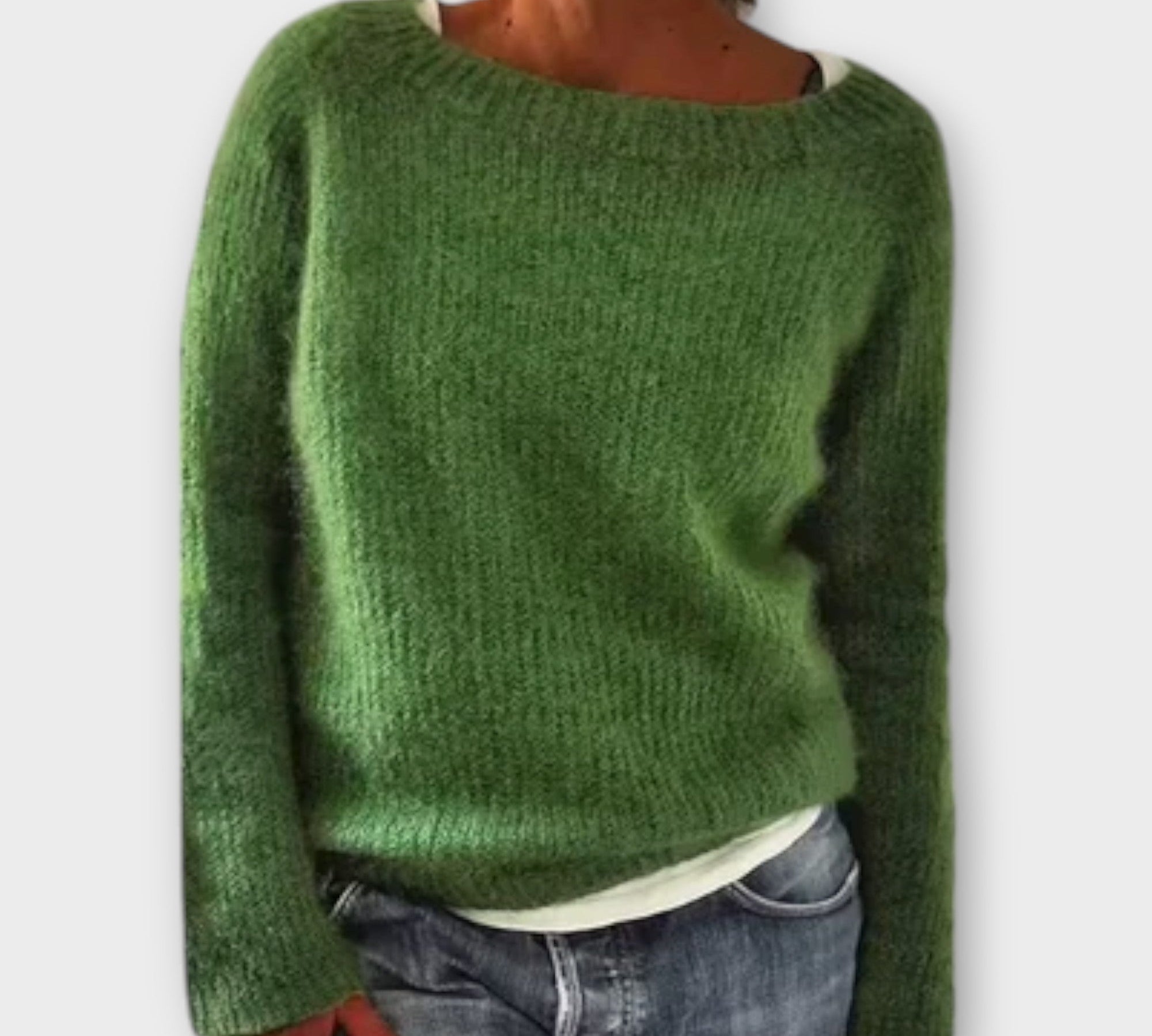 Regine – jednobojni pleteni pulover