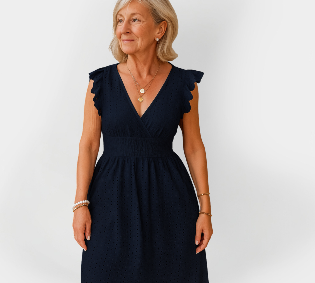 Očaravajuća haljina s nabijenim strukom