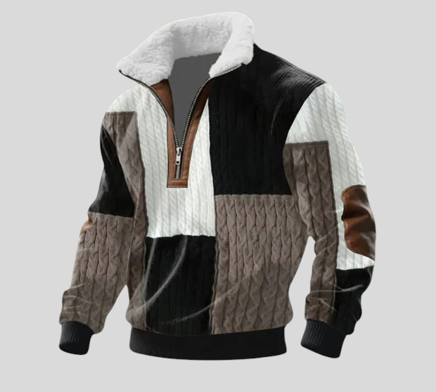 Stipe - Vunena Majica S Visokim Ovratnikom Od Flisa