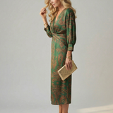 Lune | Natural Wrap Midi Haljina