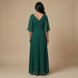 Lucía | Haljina od chiffon s V izrezom