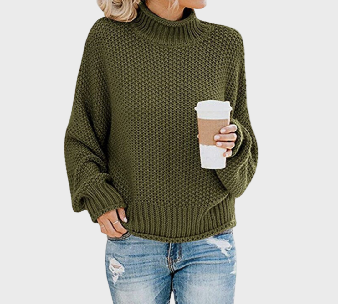 Pleteni Džemper s Ovratnikom za Svakodnevnu Upotrebu
