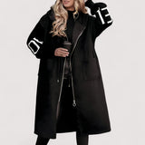 Maris™ | Ženska jakna s pletenim rukavima i kapuljačom