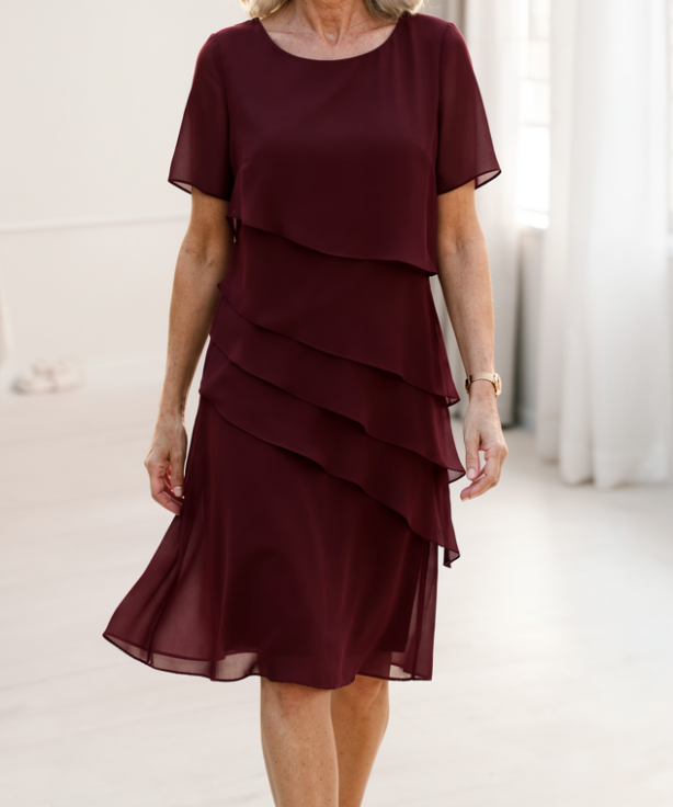 Linda | Elegantna udobna haljina s volanima