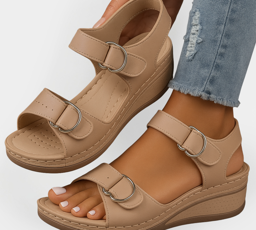 Ortopedske kožne papuče s petom