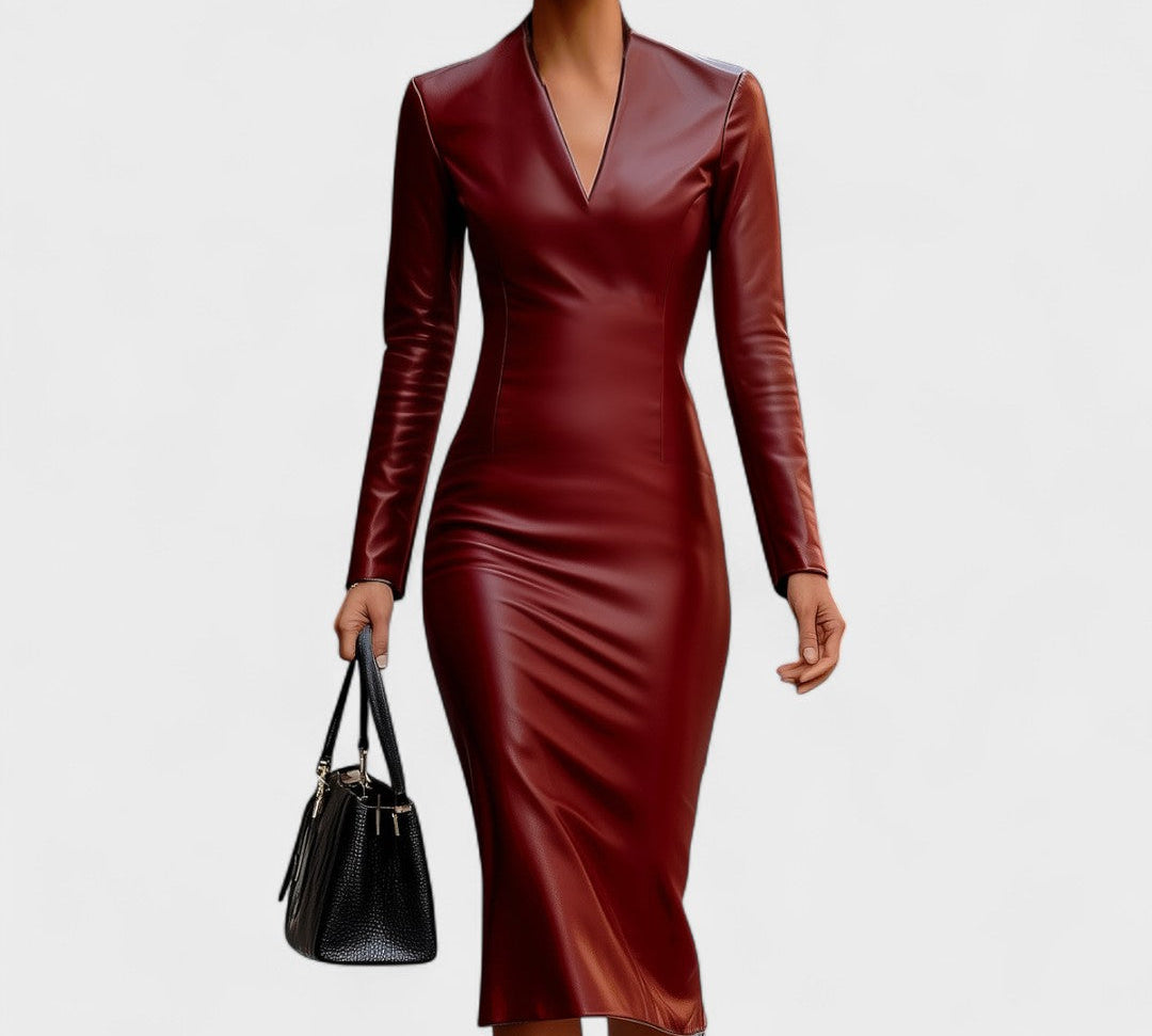 Lada - Uska haljina od umjetne kože