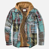 Savrani - Jakna od patchwork tkanine s karo uzorkom