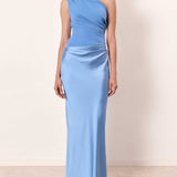 Anita™ | Elegantna Maxi Haljina s Jednim Rame i Plisiranjem