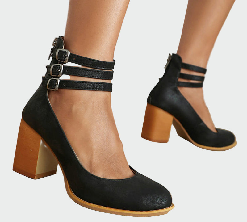 Kaa™ | Elegantne sandale s debelim petom