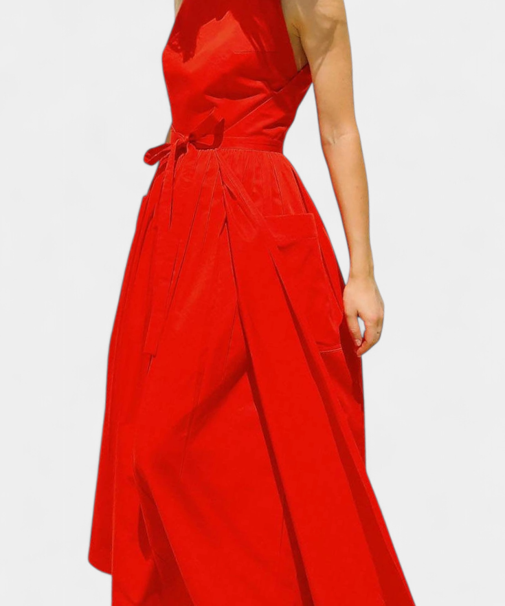 Maeve - Flowing Layered Dress with Belt
