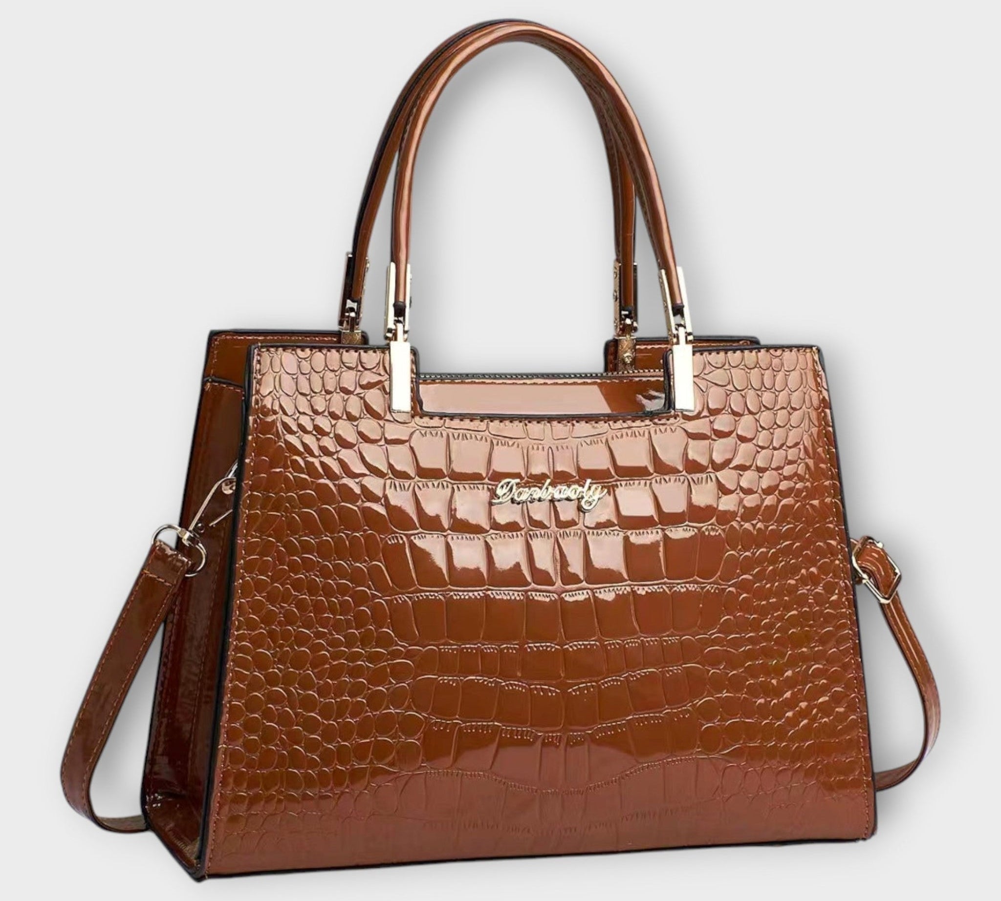 Albina - Sjajna Torba s Efektom Krokodila