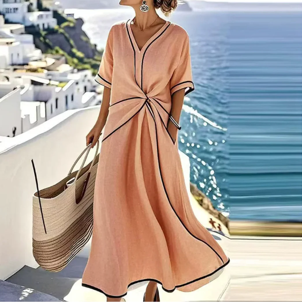 Moria™ - Elegantna haljina s laskavim strukom i svečanim šikom