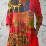 Indira | Duga bluza s V-izrezom