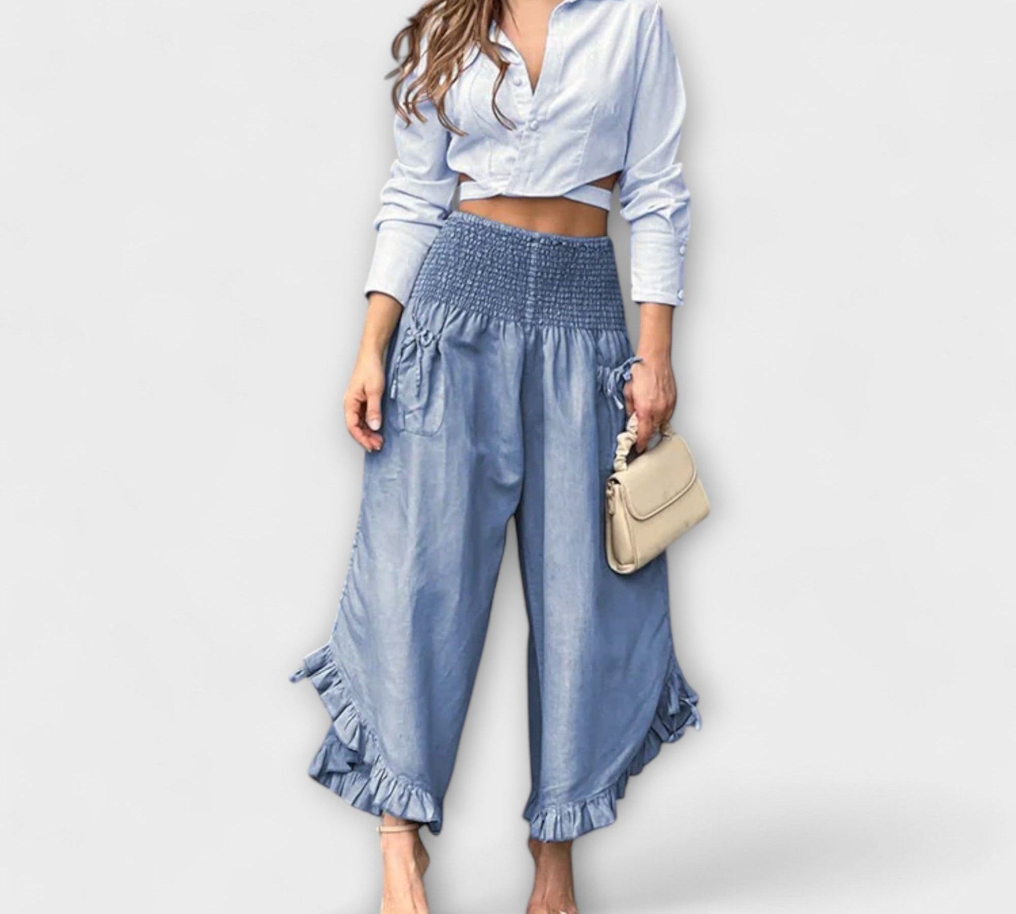 Smiljana - Ležerne lanene hlače