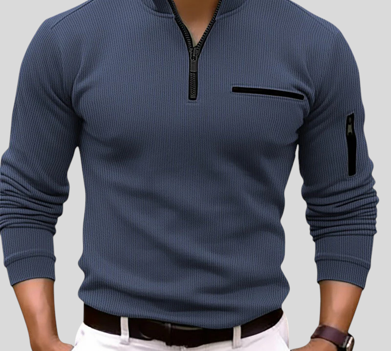 Gusteous - Majica S Patentnim Zatvaračem I Dugim Rukavima