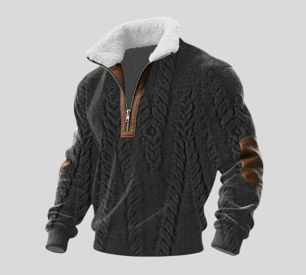 Stipe - Vunena Majica S Visokim Ovratnikom Od Flisa