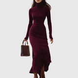 Isabelle | Bordeaux Turtleneck Haljina