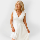 Očaravajuća haljina s nabijenim strukom