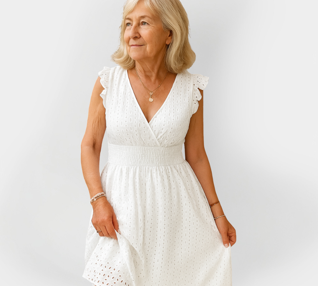 Očaravajuća haljina s nabijenim strukom