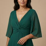 Lucía - Šifonska haljina s V-izrezom