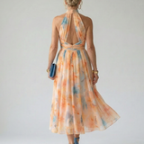 Elin | Mekana Halter Midi Haljina