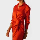 Dugo suknja za svečane prilike s mašnom