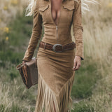Dakota – Suede Fringe Western haljina