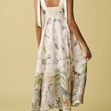 Ayla™ | Painted Ballet Tie midi haljina