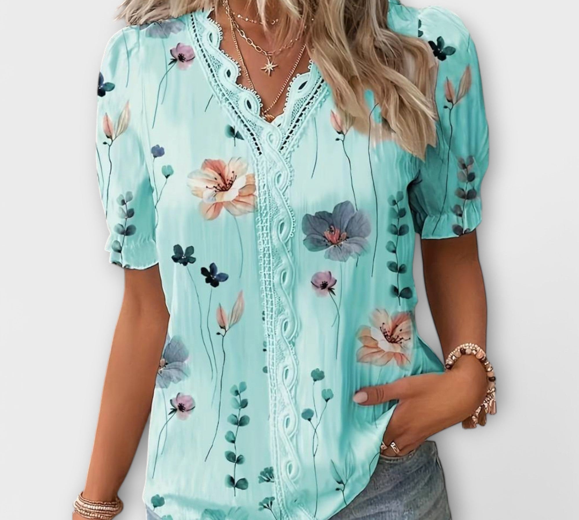 Hermina - Bluza s V izrezom