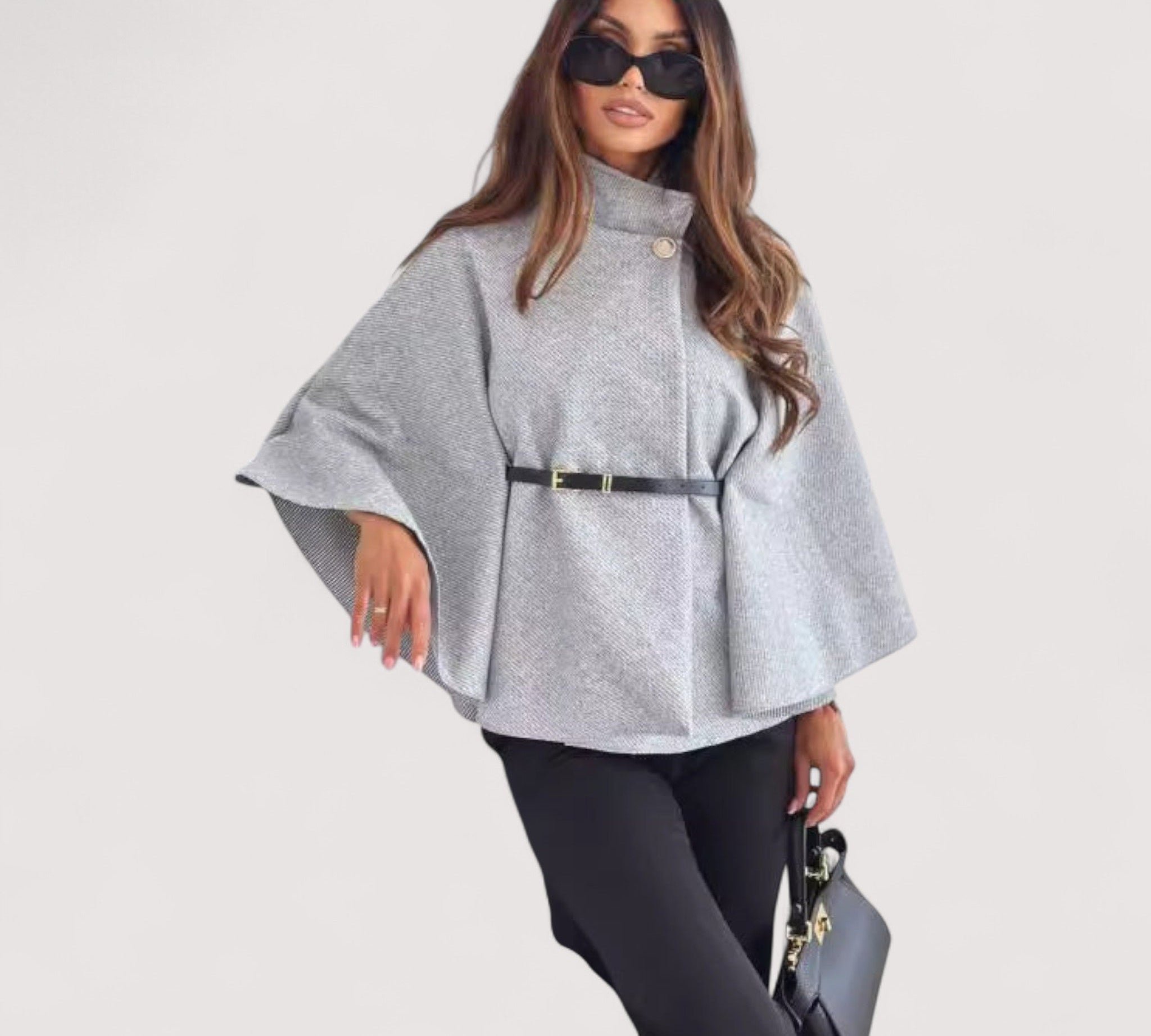 Angela™ | Šik jakna leptir s remenom