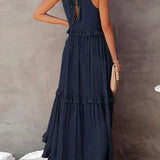 Robyn – Halter Ruffle Maksi Haljina