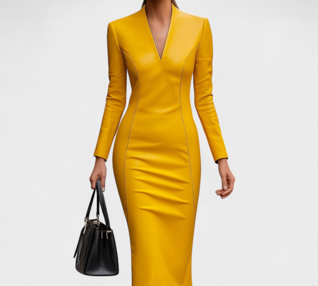 Lada - Uska haljina od umjetne kože