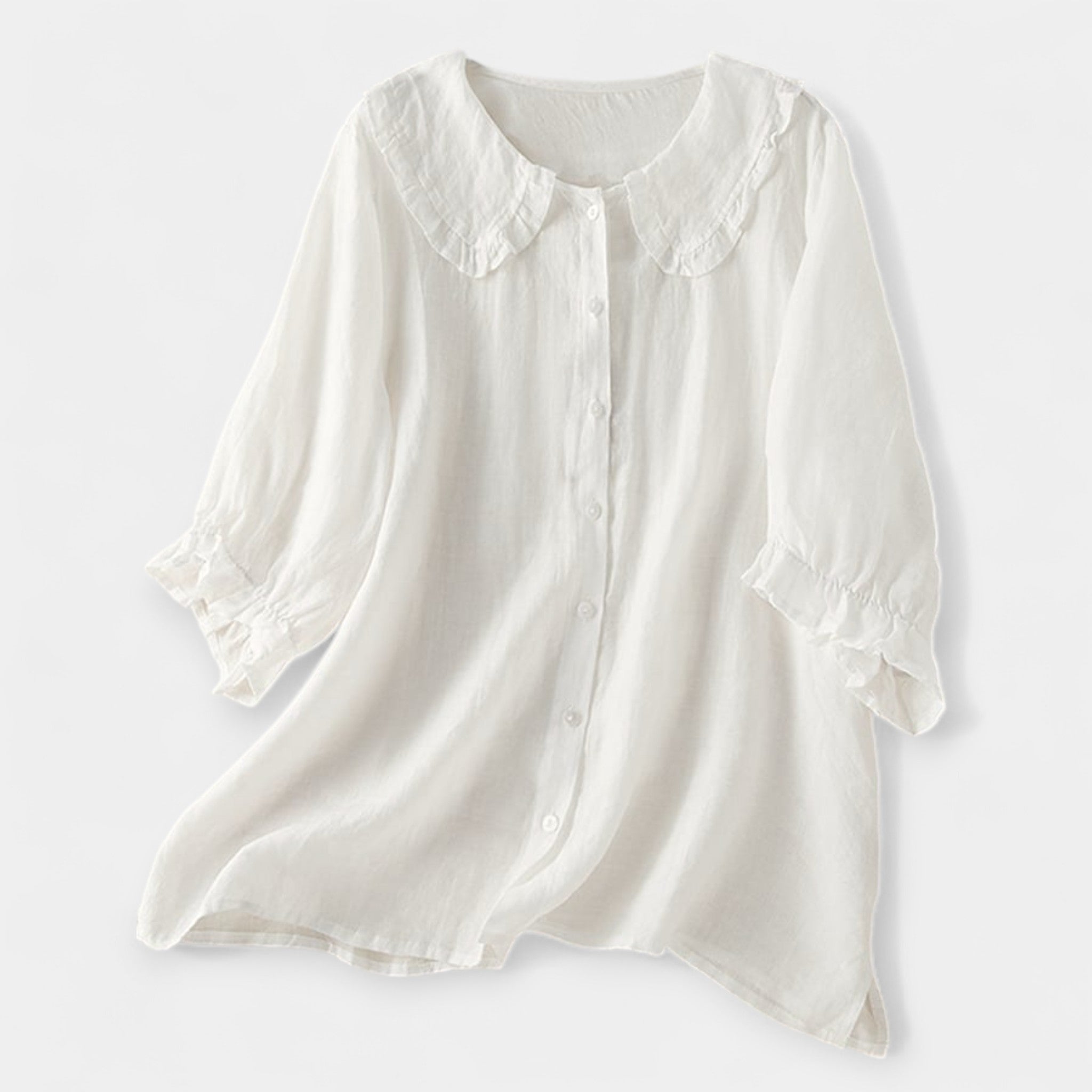 Košulja s prugama i ukrasnim ovratnikom