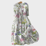 Ena - Ljetna haljina s vezicom u struku